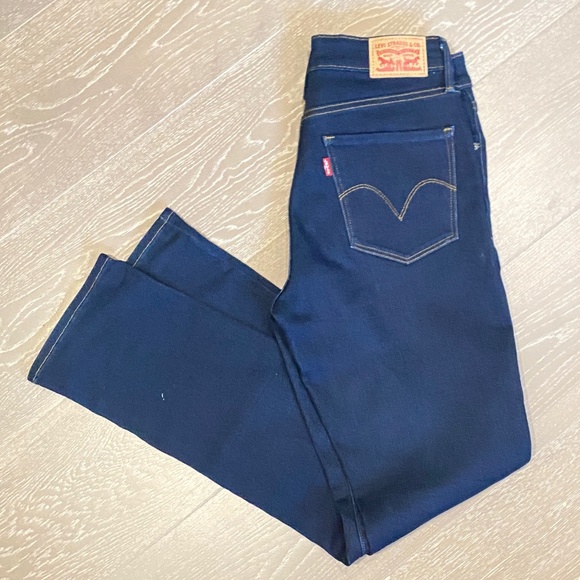 LEVI'S Demi Curve Midrise Slim Dark Wash Sz 8/29 - Picture 3 of 7